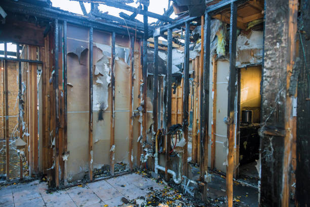 Professional Fire Damage Removal technician working in Washington, NC